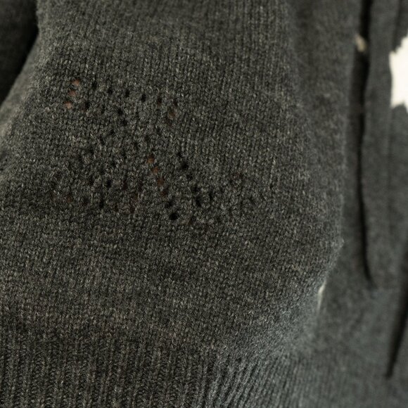 Zadig Voltaire Marky Hoodie Cashmere Star Sweater Intarsia Wool Luxury Pullover - Picture 6 of 15